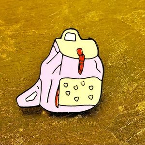 2 for $15! Pink School Backpack Enamel Pin